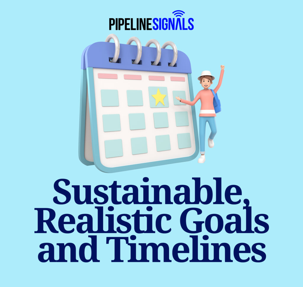 Set Sustainable, Realistic Goals and Timelines