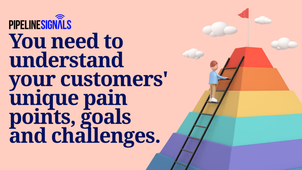 understand your customers' unique pain points, goals, and challenges