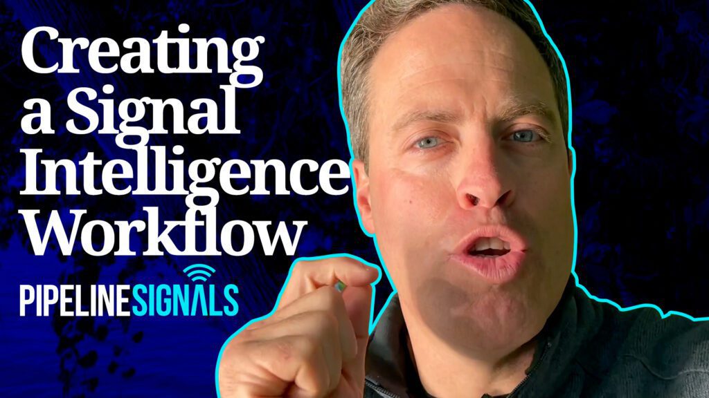 Creating a Signal intelligence workflow